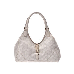 Gucci Guccissima Shoulder Bag White Leather